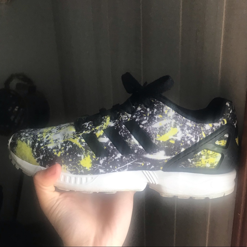Adidas Zx Flux Neon Splatter Sneaker
